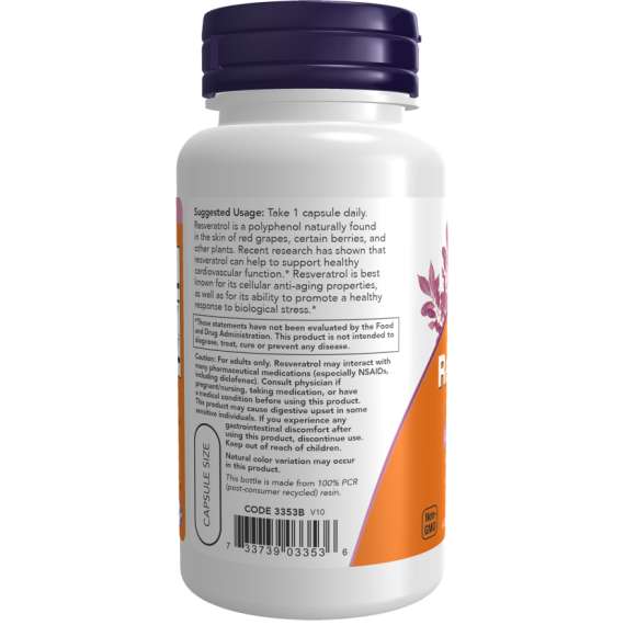 Buy Now Natural Resveratrol 60Capsules Supplement in [storefront]