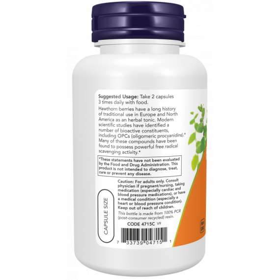 Buy Now 540mg Hawthorn Berry 100Capsules Supplement in [storefront]