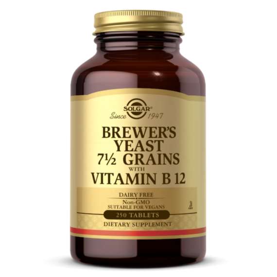 Buy Solgar Brewers Yeast 7.5 Grains 250 Tablets With Vitamin B12 in [storefront]