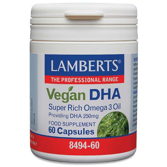 Buy Lamberts Vegan DHA Algae Plant Based 60 Capsules Supplement in [storefront]