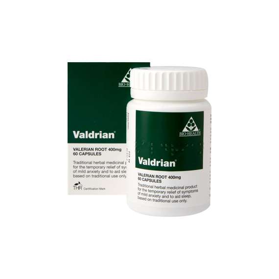Buy BioHealth 400mg Valdrian Valerian Root 60 Capsules Supplement in [storefront]