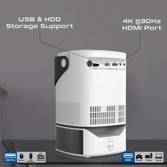 Buy Promate Wireless 4K Ultra HD DLP Projector in [storefront]