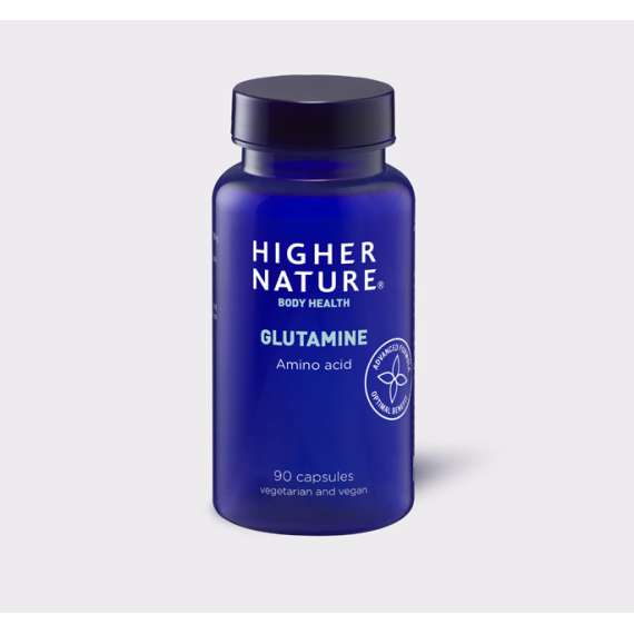 Buy Higher Nature 500mg Glutamine Amino 90 Capsules Supplement in [storefront]