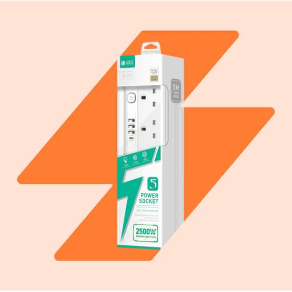 Buy Lightwave LW-EXT-54U 5 Port Power Extension with 4 USB Ports in [storefront]