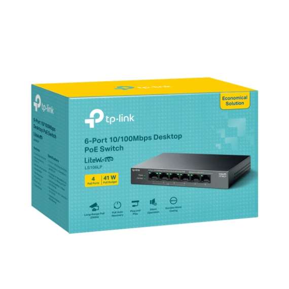 Buy TP-Link TL-LS106LP 6 Port Ethernet Desktop Unmanaged Switch in [storefront]