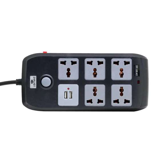 Buy Lightwave LW EXT 52U 5 Port Power Extension with 2 USB Ports in [storefront]