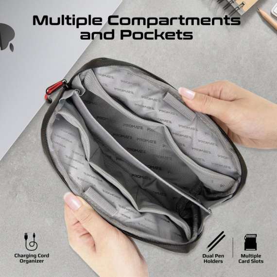 Buy Promate Lightweight Tech Accessory Pouch in [storefront]