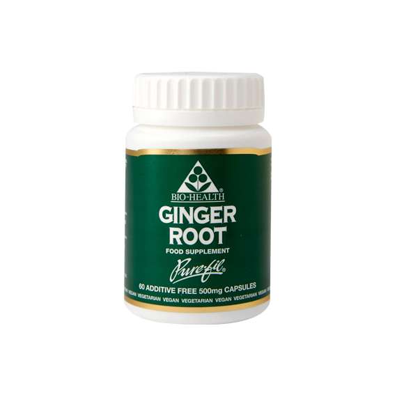 Buy BioHealth 500mg Ginger Root 60 Capsules Supplement in [storefront]