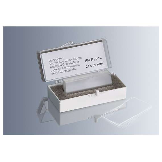 Buy Marienfeld 24mm by 50mm 100Pack Microscope Cover Slips in [storefront]