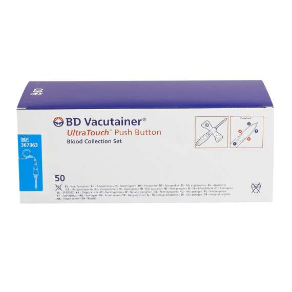 Buy BD Vacutainer 25G 200Pack UltraTouch Push Button Blood Collection Set in [storefront]