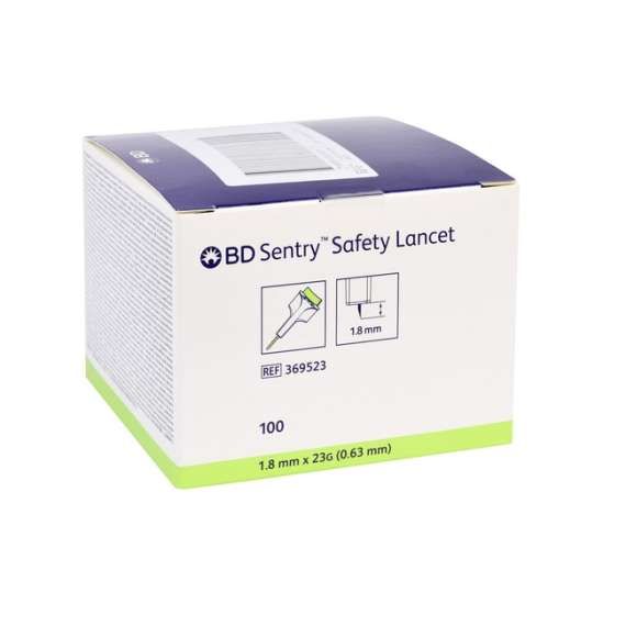 Buy BD 23G Sentry Safety 100Pack Lancets in [storefront]