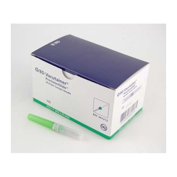 Buy BD Vacutainer Precision Glide 100Pack Multi Sample Blood Collection Needles, Needle Size: 21G, Needle Length : 25mm in [storefront]