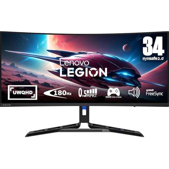 Buy Lenovo Legion R34w-30 34-inch Curved WQHD Gaming Monitor in [storefront]