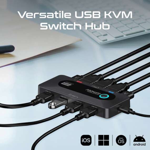 Buy Promate 4K@60Hz KVM Switch in [storefront]
