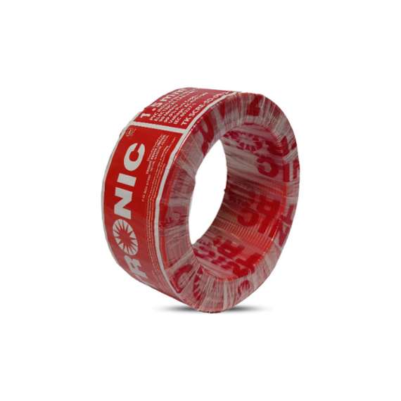 Buy Tronic TK SCRE-SD-0015-RD 1.5mm Red Single Core Solid Cable in [storefront]
