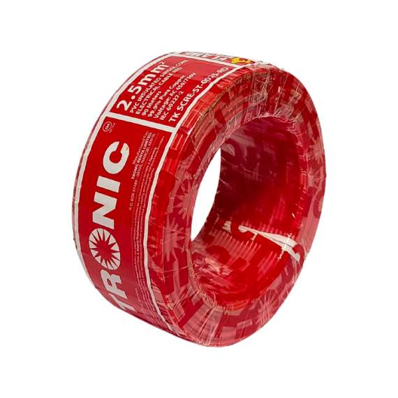 Buy Tronic TK SCRE-ST-0025-RD Stranded 2.5mm Red Single Core Cable in [storefront]