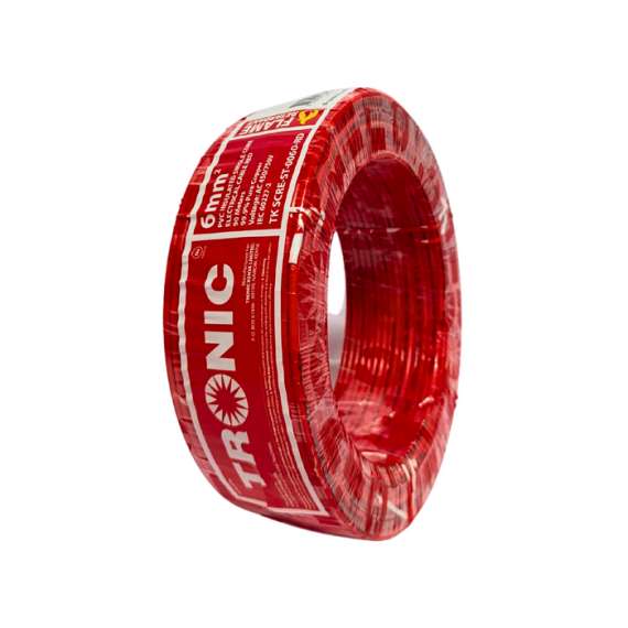 Buy Tronic TK SCRE-ST-0060-RD 6.0mm Red Single Core Cable in [storefront]