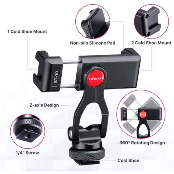 Buy Ulanzi ST-10 Metal Phone Tripod Mount in [storefront]