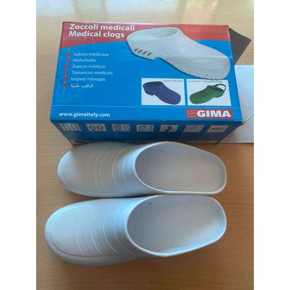 Buy Gima One Pair White Medical Clogs in [storefront]