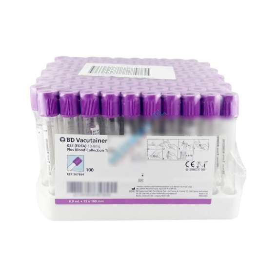 Buy BD K2 EDTA 100Pack Blood Collection Vacutainer Tubes, Draw Volume: 6ml in [storefront]