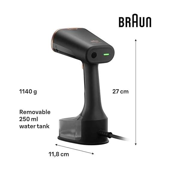 Buy Braun GS7077BK Handheld Garment Steamer in [storefront]