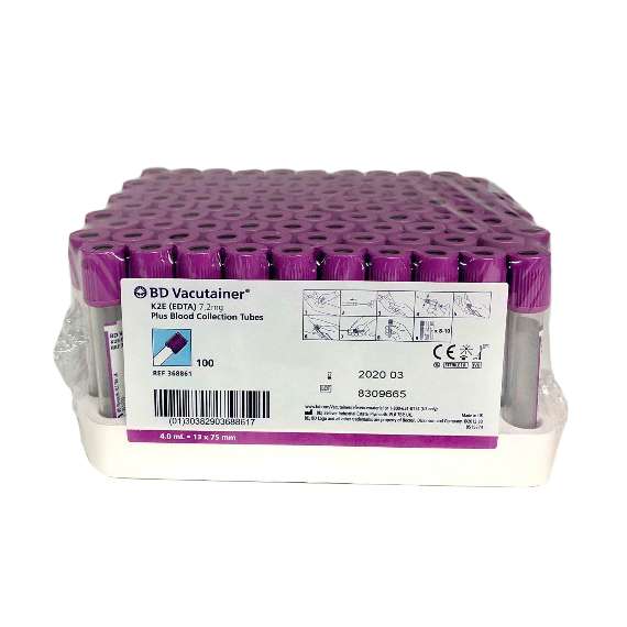 Buy BD K2 EDTA 100Pack Blood Collection Vacutainer Tubes, Draw Volume: 4ml in [storefront]