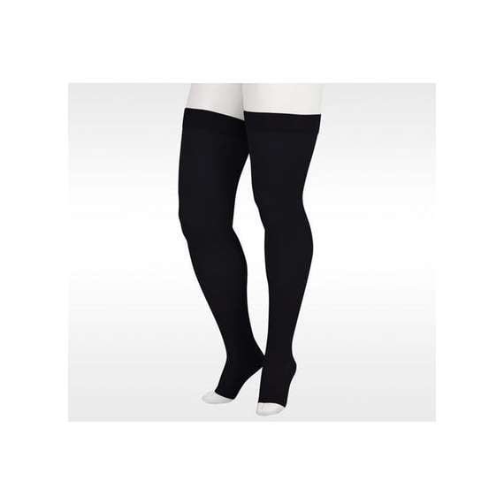 Buy Juzo Soft Open Toe Thigh High Medical Compression Stockings in [storefront]