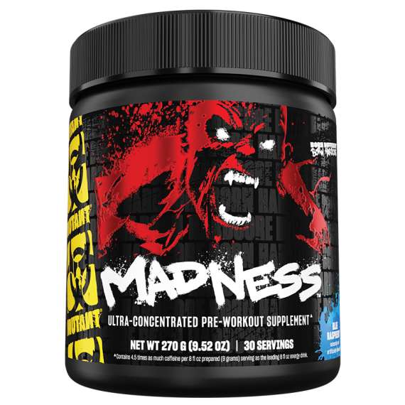 Buy Mutant Madness 30Servings PreWorkout Supplement, Flavor: Blue Raspberry in [storefront]