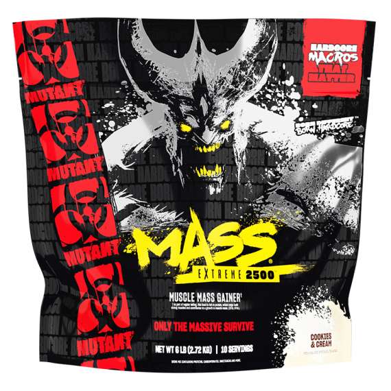 Buy Mutant Mass 2.72Kg Extreme 2500 Muscle Mass Gainer, Flavor: Cookies 'n Cream in [storefront]