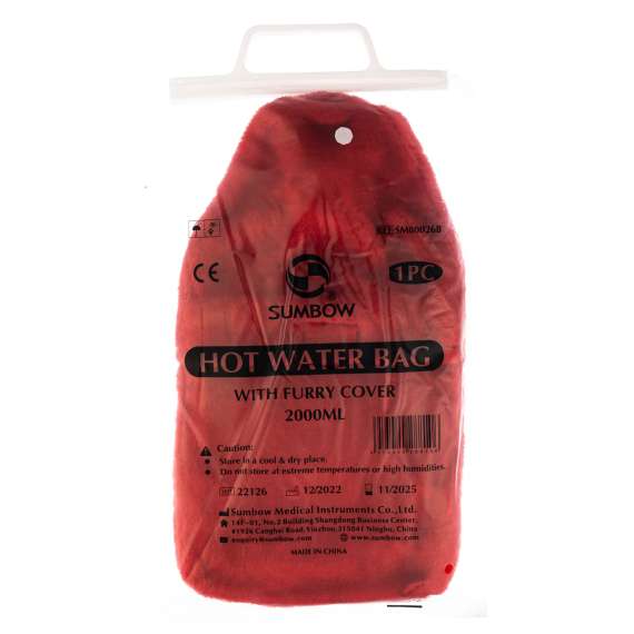 Buy Sumbow 2000ml Hot Water Bag with Furry Cover in [storefront]