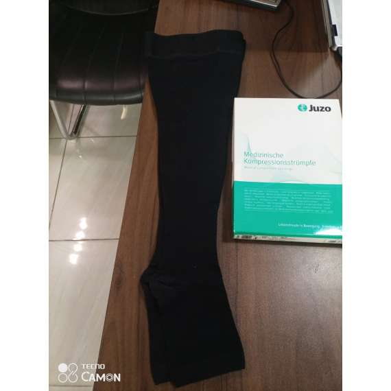 Buy Juzo Soft Open Toe Thigh High Medical Compression Stockings in [storefront]