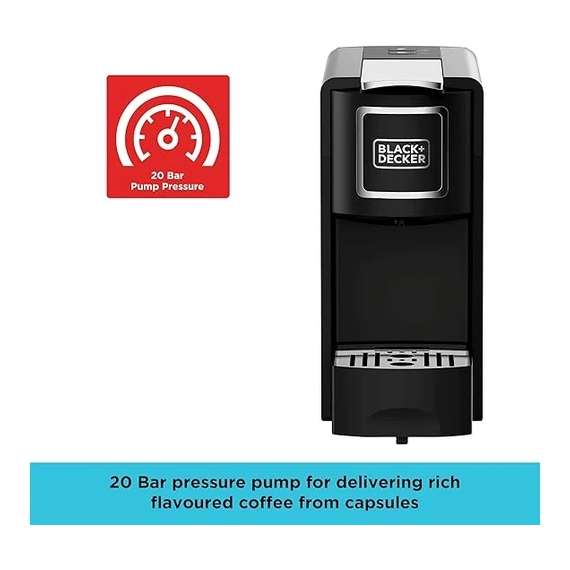 Buy BLACK DECKER CCM100-B5 Capsule Coffee Machine in [storefront]