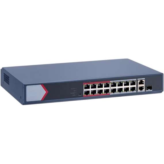 Buy Hikvision DS-3E1318P-EI/M 16 Port Fast Ethernet Smart POE Switch in [storefront]