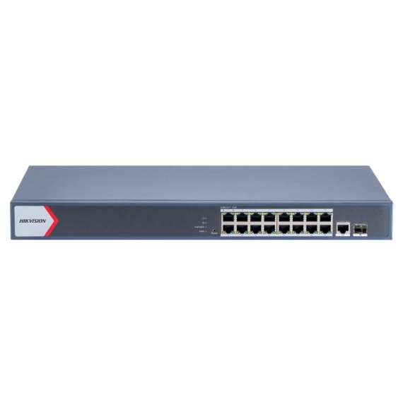 Buy Hikvision DS-3E1518P-EI/M 16 Port Gigabit Smart POE Switch in [storefront]