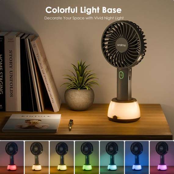 Buy Oraimo SmartHandheldfan 2 Handheld Fan with Light Base in [storefront]