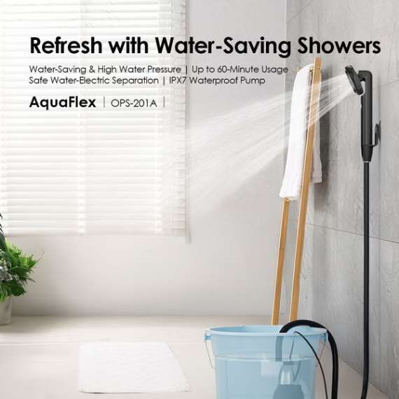 Buy Oraimo AquaFlex Portable Rechargeable Shower Pump in [storefront]
