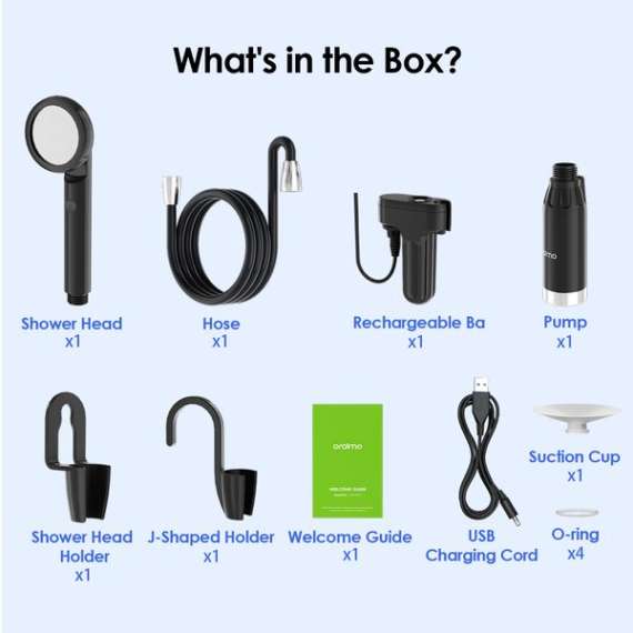 Buy Oraimo AquaFlex Portable Rechargeable Shower Pump in [storefront]