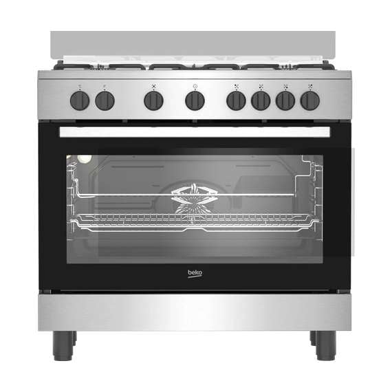 Buy Beko BGM 12125 EX 4 Gas 1 WOK Burner 90cm Cooker in [storefront]