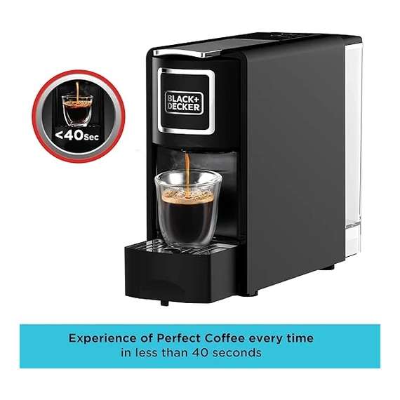 Buy BLACK DECKER CCM100-B5 Capsule Coffee Machine in [storefront]