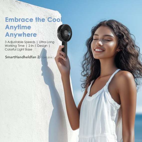 Buy Oraimo SmartHandheldfan 2 Handheld Fan with Light Base in [storefront]