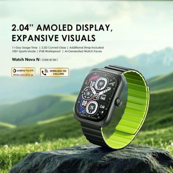 Buy Oraimo Watch Nova N 2.04''AMOLED 2.5D Smart Watch in [storefront]