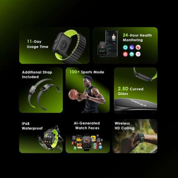 Buy Oraimo Watch Nova N 2.04''AMOLED 2.5D Smart Watch in [storefront]