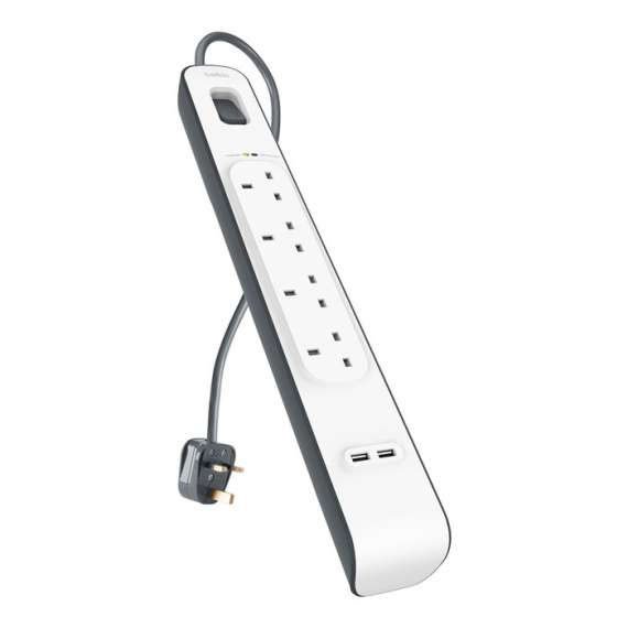 Buy Belkin 2.4 Amp USB Charging 4 Way Surge Protector Extension Cable in [storefront]