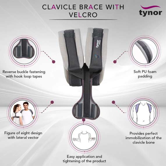 Buy Tynor Clavicle Brace with Velcro, Size: Small in [storefront]