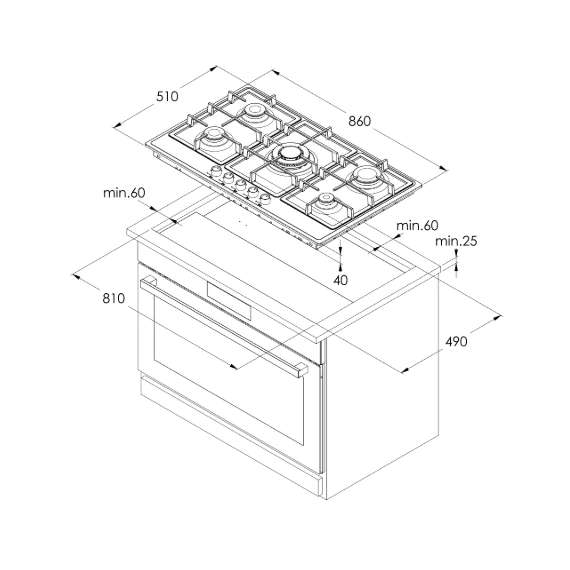Buy Simfer H9501VGVIM 4 Gas 1 Wok Hob in [storefront]