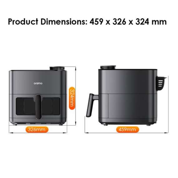 Buy Oraimo NutriFry Max 8L 2000W Air Fryer in [storefront]