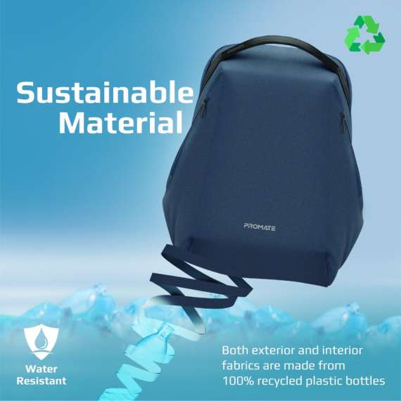 Buy Promate EcoPack-BP 15.6Inch Sustainable Lightweight BackPack in [storefront]
