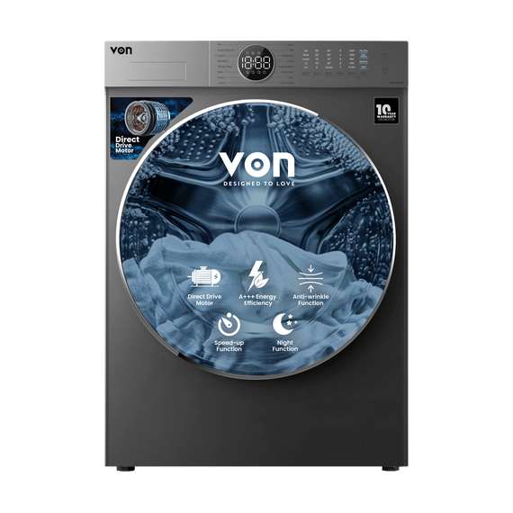 Buy VON VWM-10FDDTX 10KG Front Load Washing Machine in [storefront]