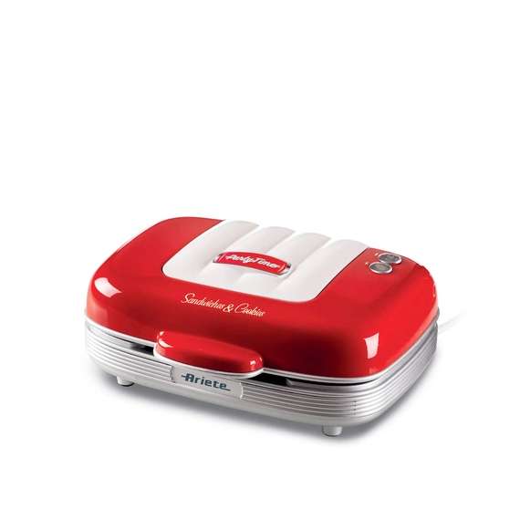 Buy Ariete 3-IN-1 Retro Party  700W Red Sandwich Maker in [storefront]