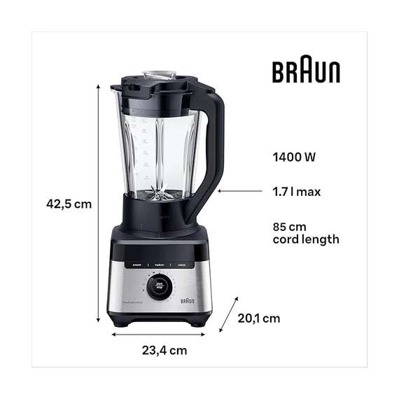 Buy Braun JB7550BK Powerblend 1.7l 1400W Blender in [storefront]